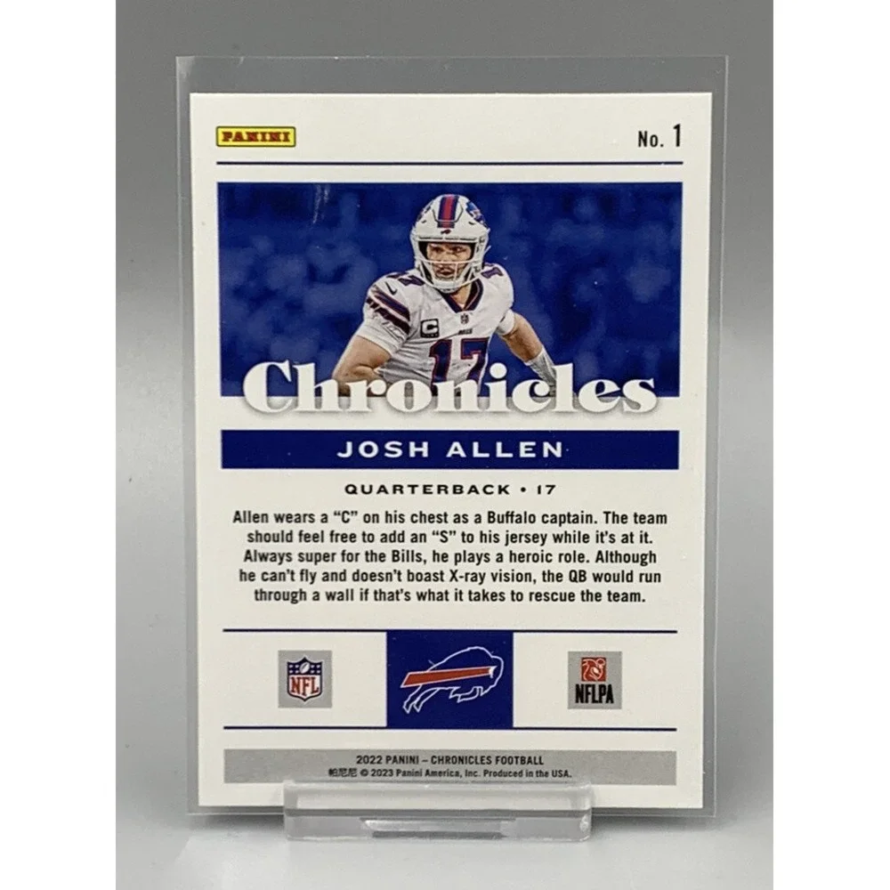 2022‎ Panini Chronicles Josh Allen Buffalo ills